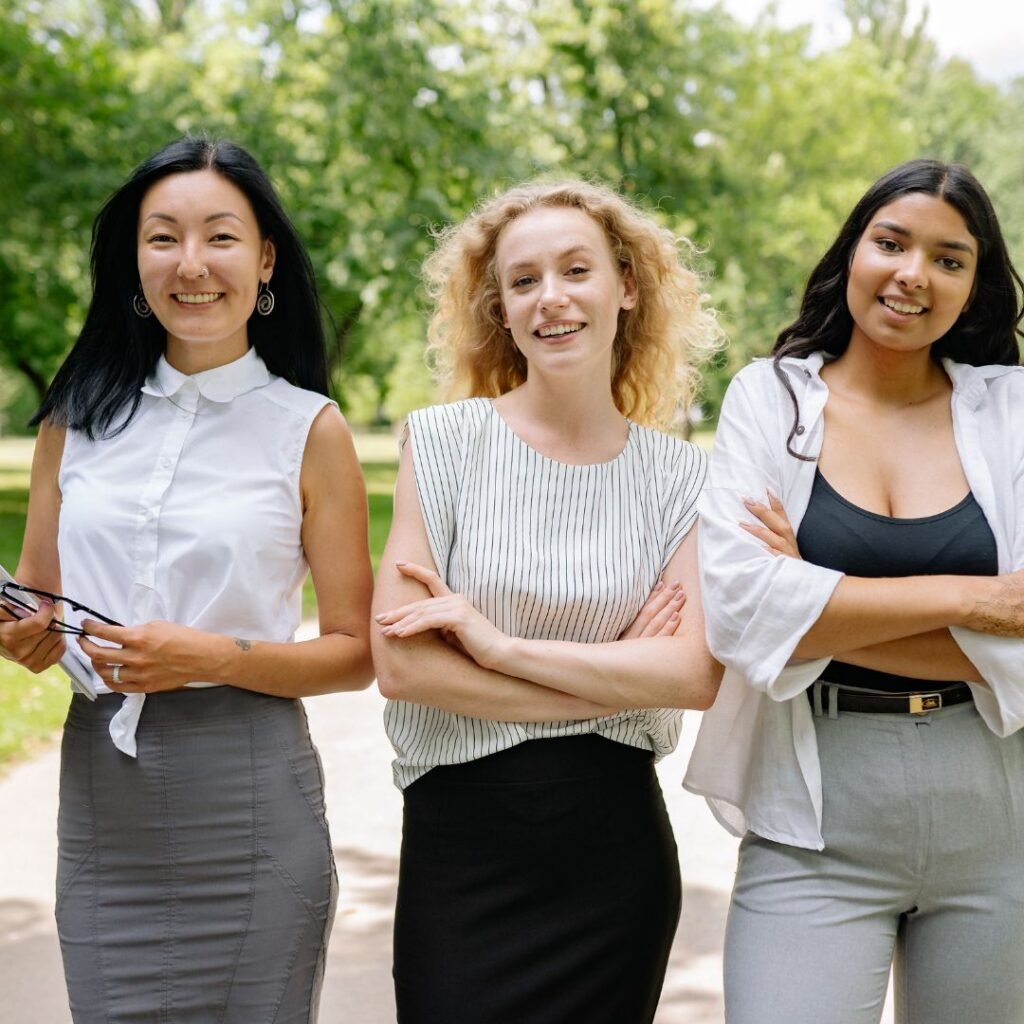 Women entrepreneurs working on startup ideas in London