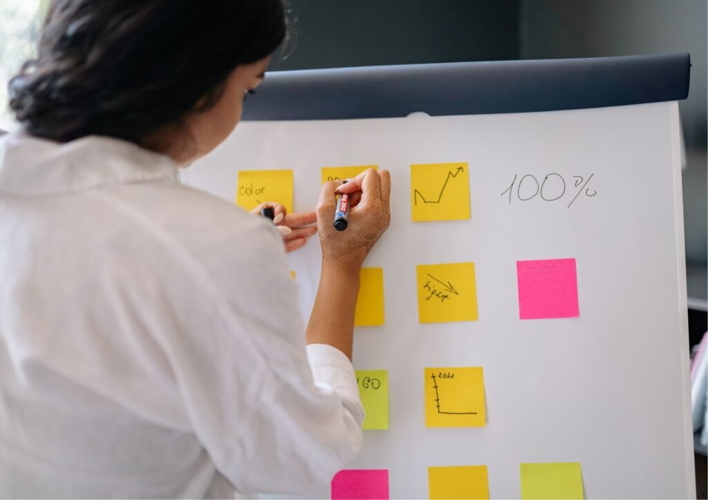 Women entrepreneur planning